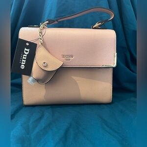Dune London blush and hot pink handbag